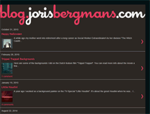Tablet Screenshot of blog.jorisbergmans.com